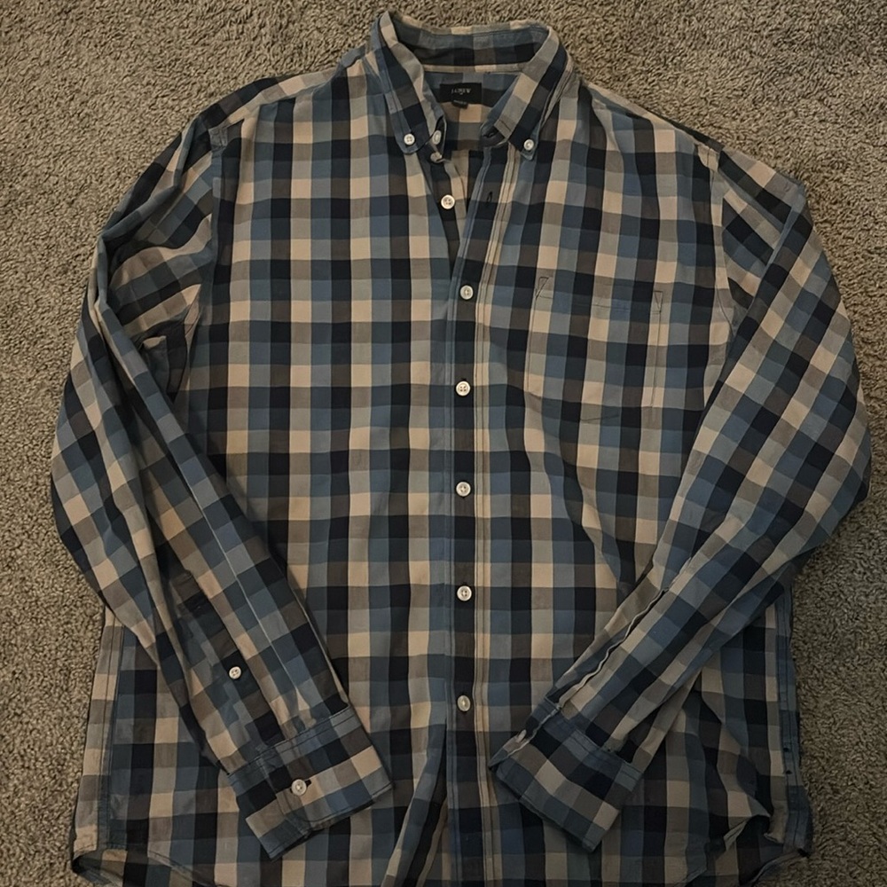J Crew Plaid Button Up